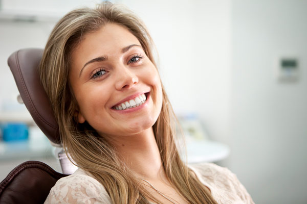 Women having preventive oral check up